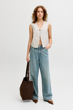 Jack & Jones Chaleco vestir asim&eacute;trico