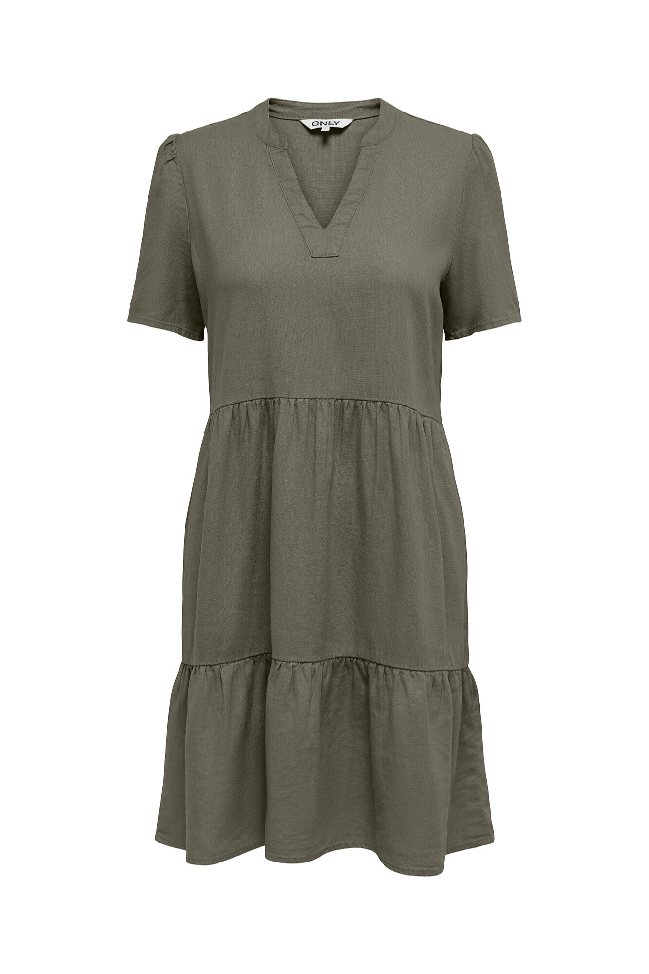 Only Vestido corto de lino