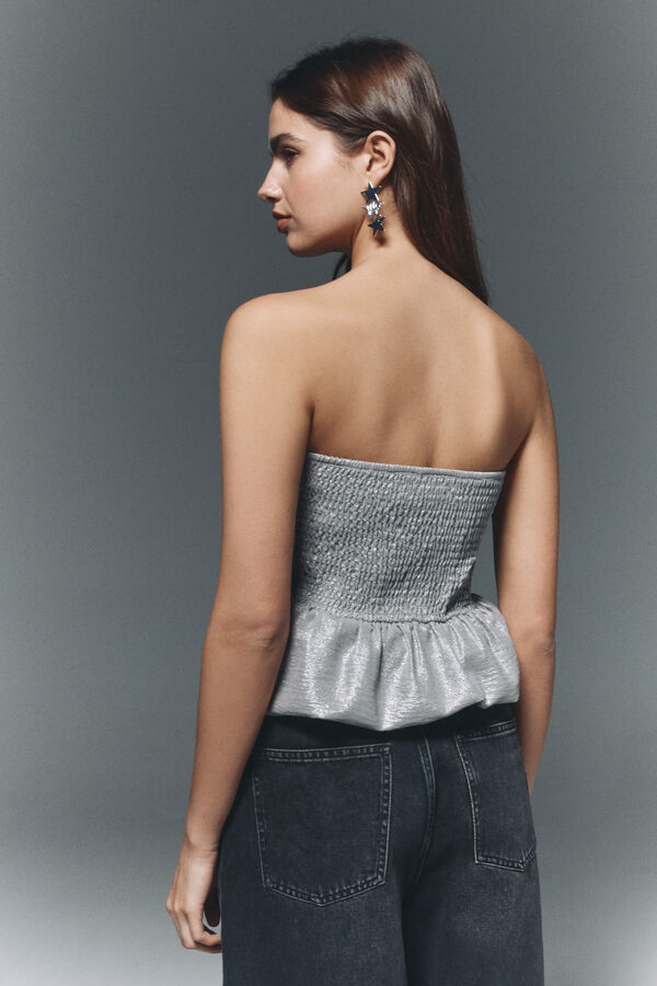 High Spirits Blusa Bubbl&eacute; gris