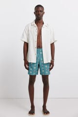 Springfield Ethnic print swimwear blue