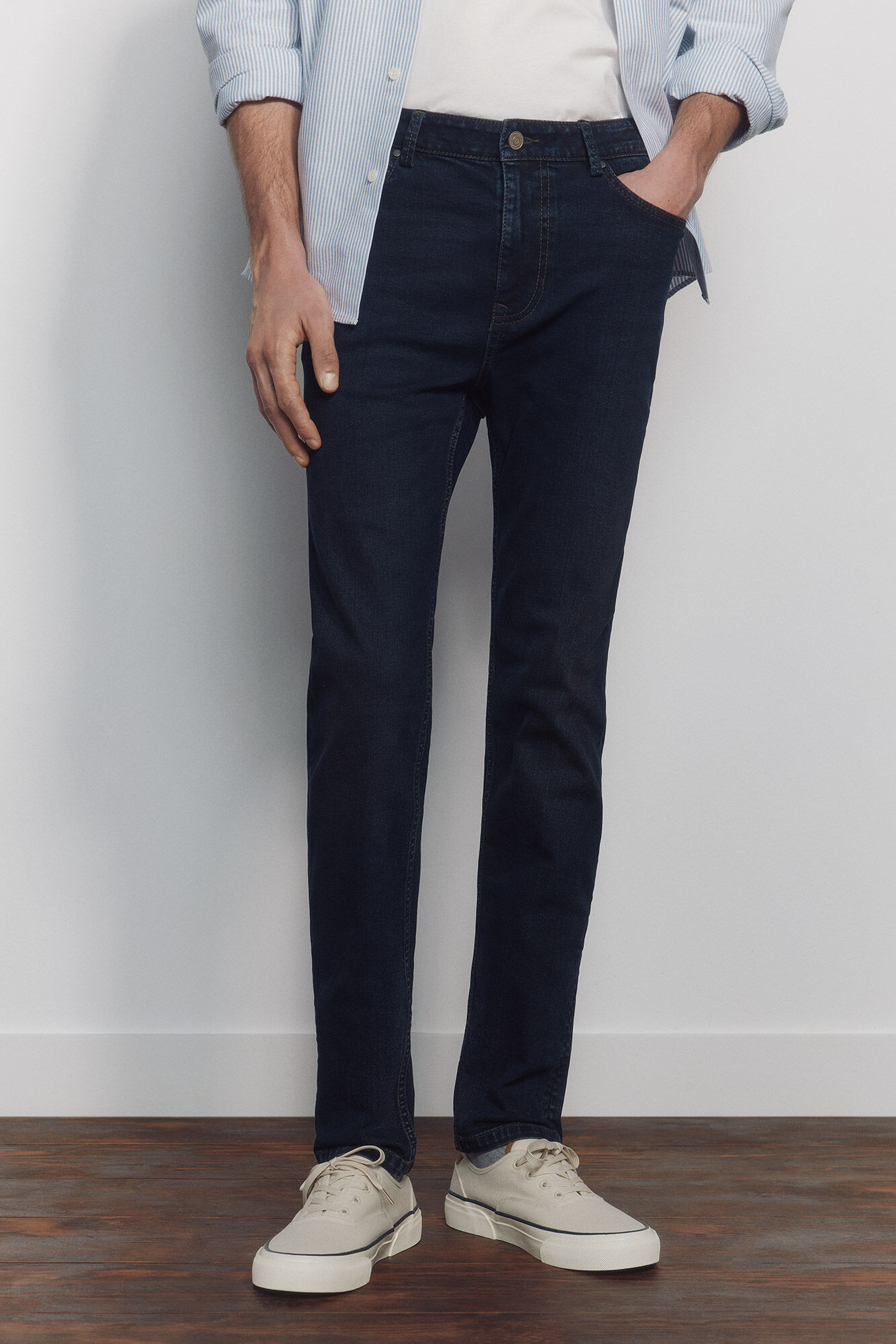 Springfield Jeans bleu tr&egrave;s fonc&eacute; skinny