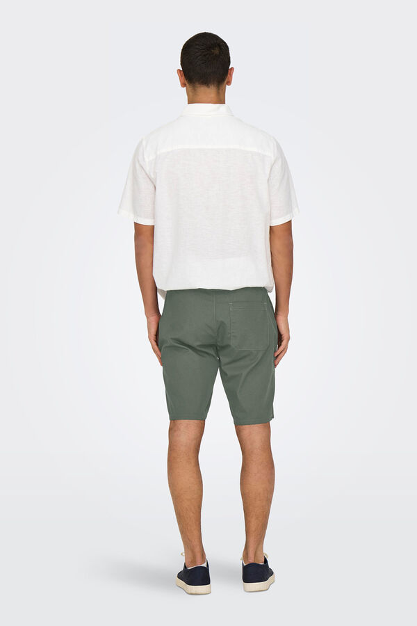 Only & Sons Chino Bermuda shorts green