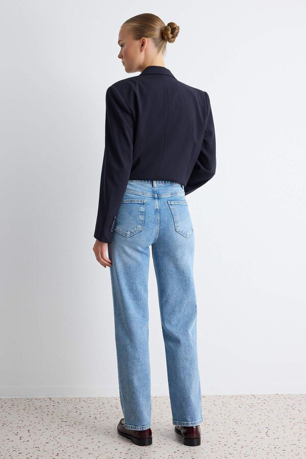Trendyol Cal&ccedil;as jeans mom azul