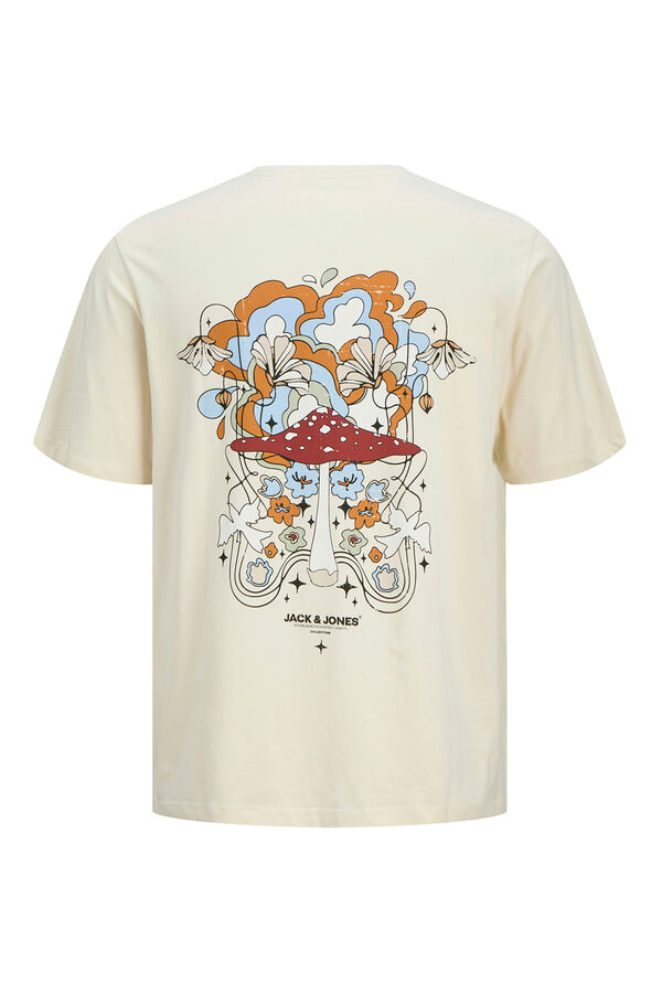 Jack & Jones T-Shirt mit R&uuml;ckenprint Wei&szlig;