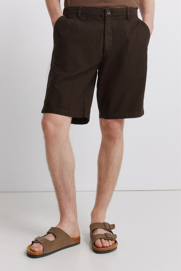 Springfield Bermude od pamuka comfort fit Print