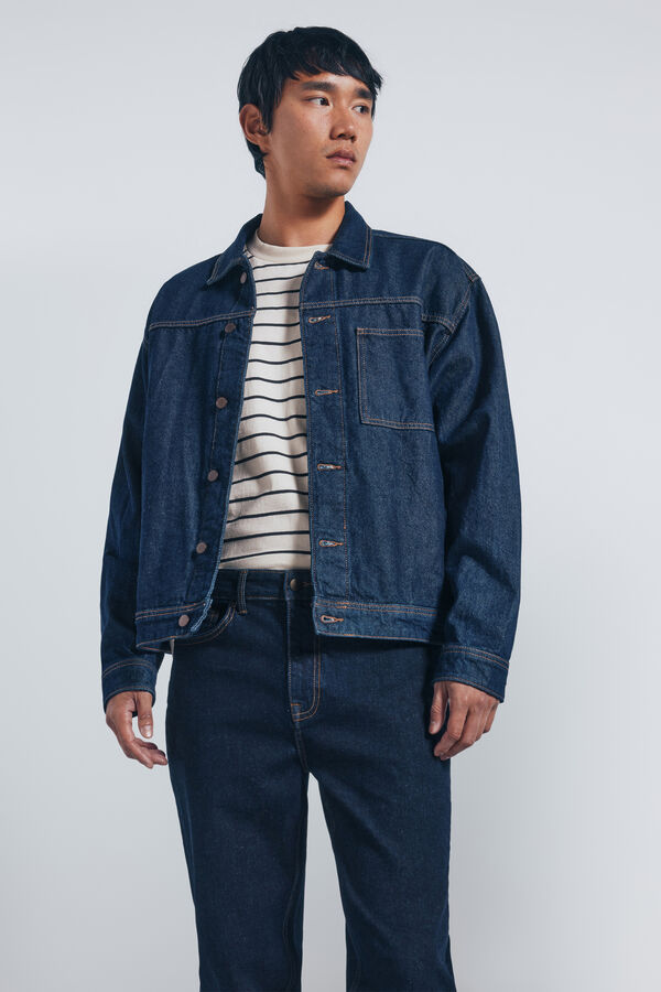 Springfield Slim fit desized jeans blue