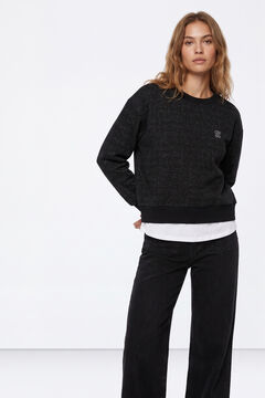 Tiffosi Sudadera cuello redondo efecto brillante