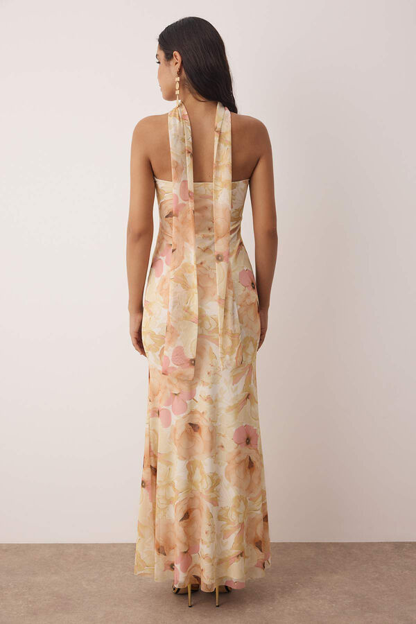 Trendyol Vestido palabra de honor blanco