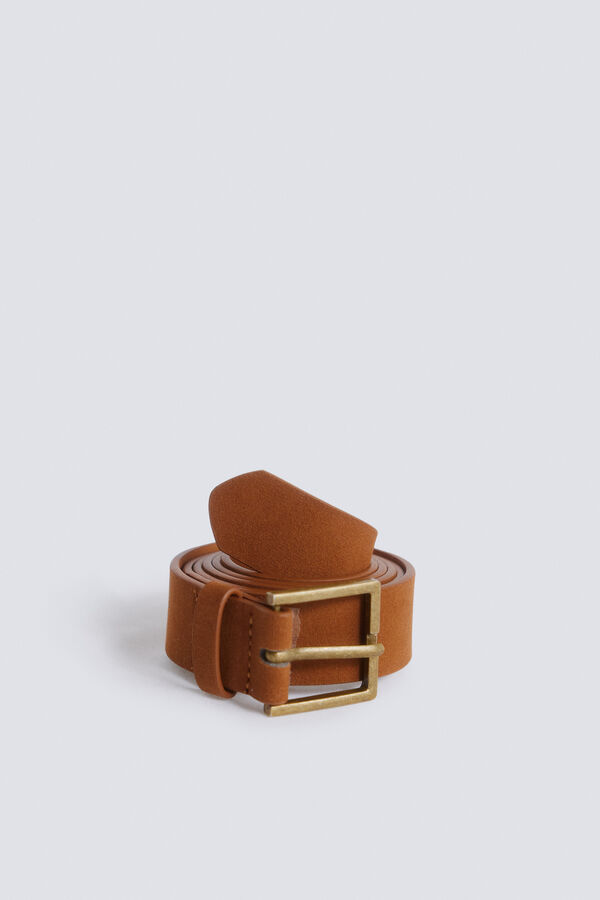 Springfield Suede-effect belt nude