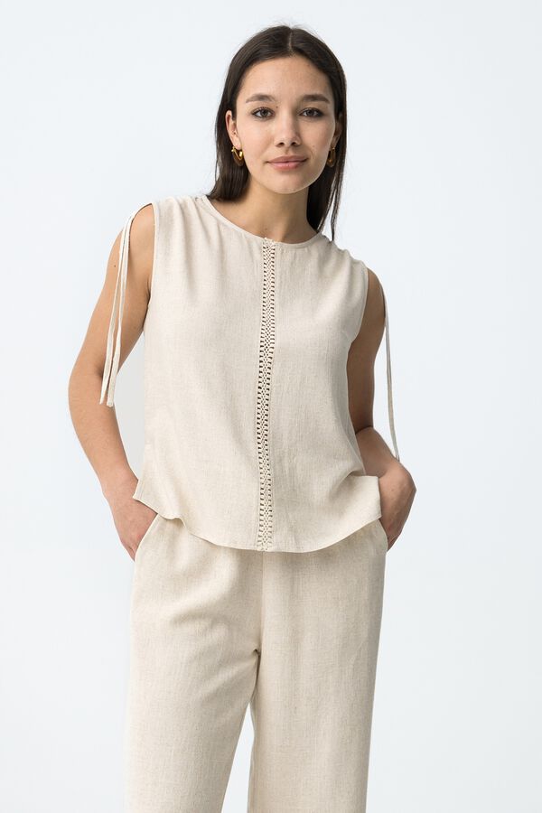 Tiffosi Top with bows marron