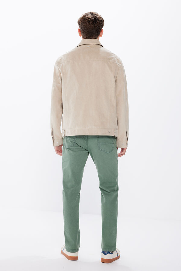 Springfield Slim fit coloured trousers green