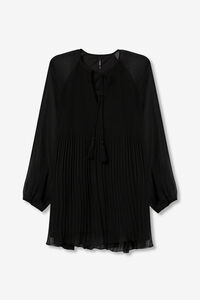 Tiffosi Vestido Plisado con Cord&oacute;n