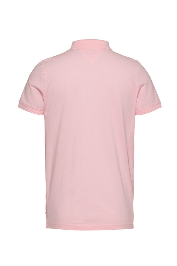 Tommy Jeans Men's short sleeve polo shirt pink