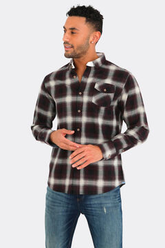 Springfield Long-sleeved checked shirt red