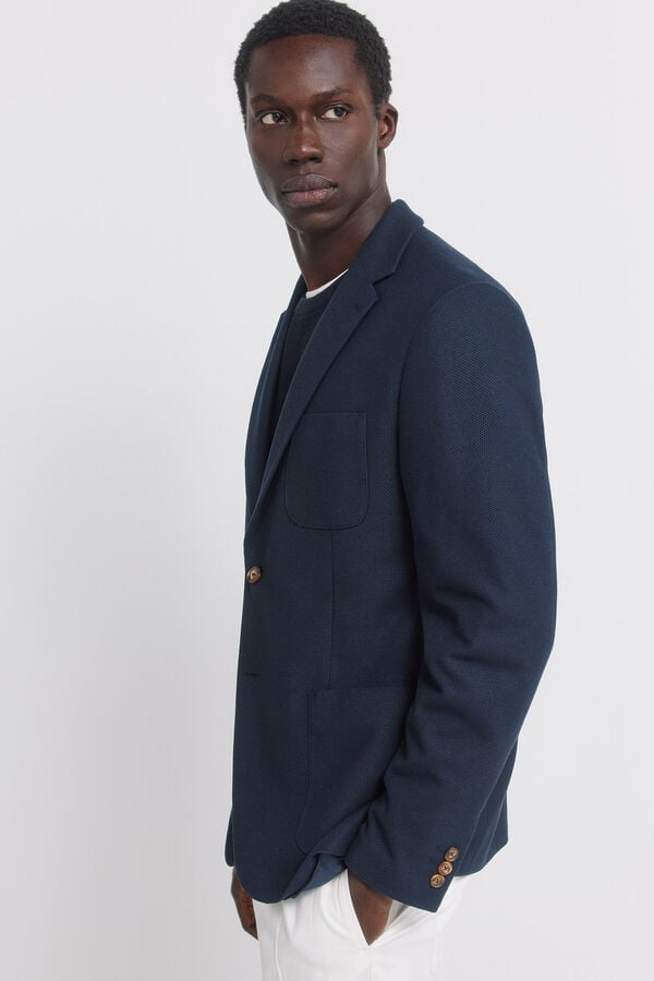 Springfield Cotton overshirt blue