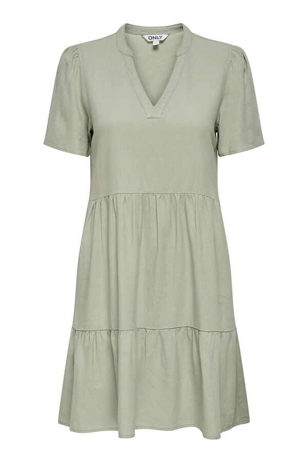 Only Short dress with short sleeves grey