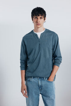 Springfield long sleeve Henley T-shirt