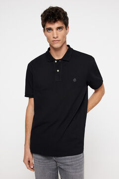 Springfield Basic-Poloshirt Piqué schwarz