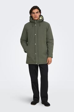 Only & Sons Parka de corte recto y forro interior