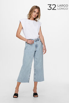 Springfield Jeans weit Cropped azul acero