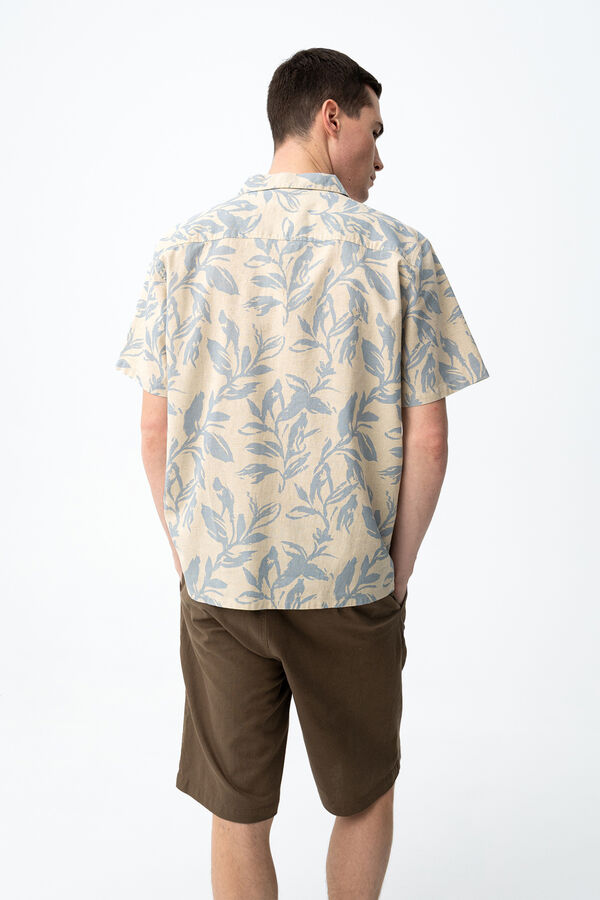 Tiffosi Camisa de corte folgado bege