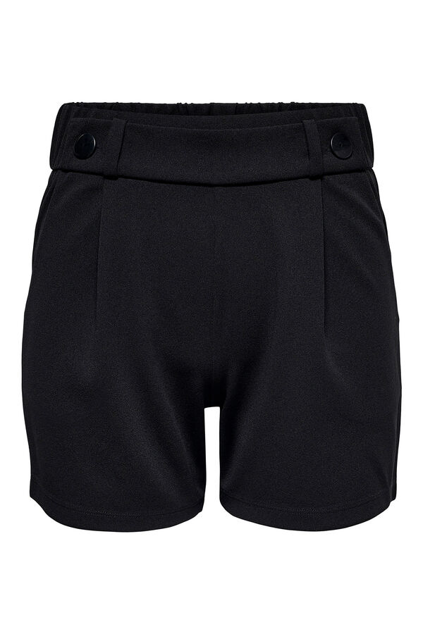 JDY Short de pinzas negro
