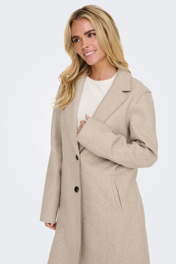 Only Midi - Mantel  Beige