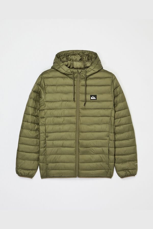 Quiksilver Hooded puffer jacket beige