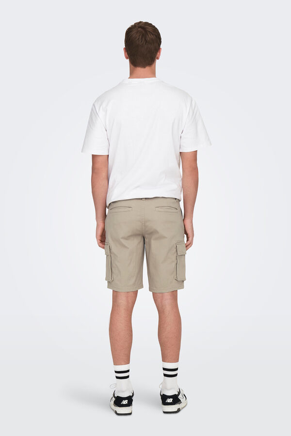 Only & Sons Cargo Bermuda shorts nude