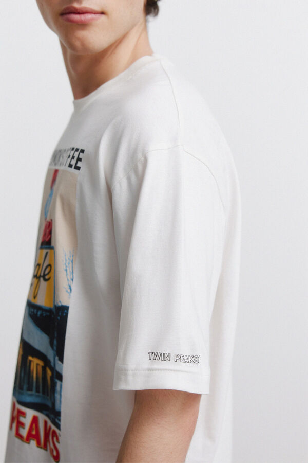 Springfield Twin Peaks T-shirt beige