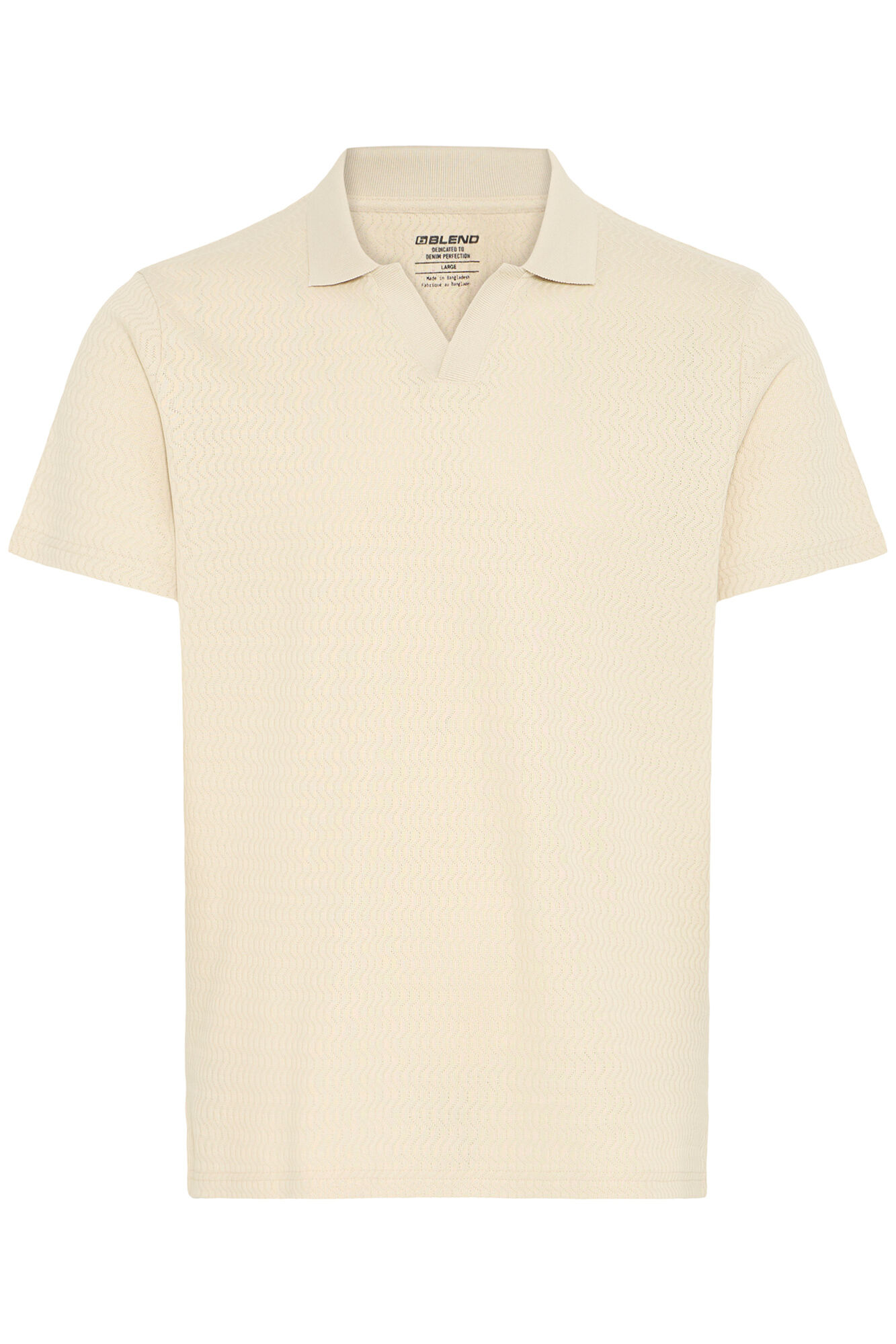 Blend Polo de punto con cuello pico