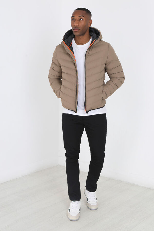 Springfield Quilted jacket with hood camel