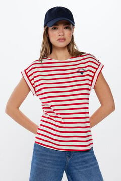 Springfield T-Shirt maritime Grafik tan