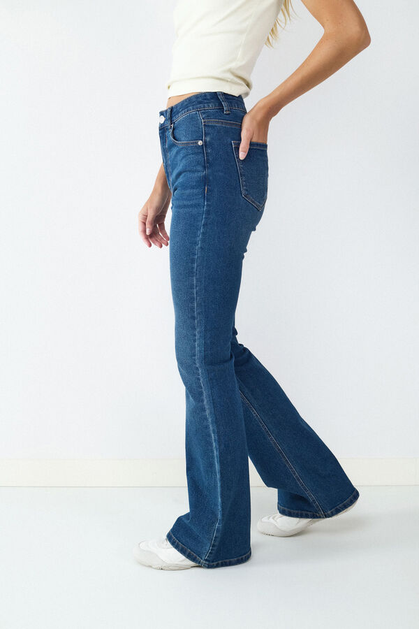 Balmohk Jeans flare high rise azul