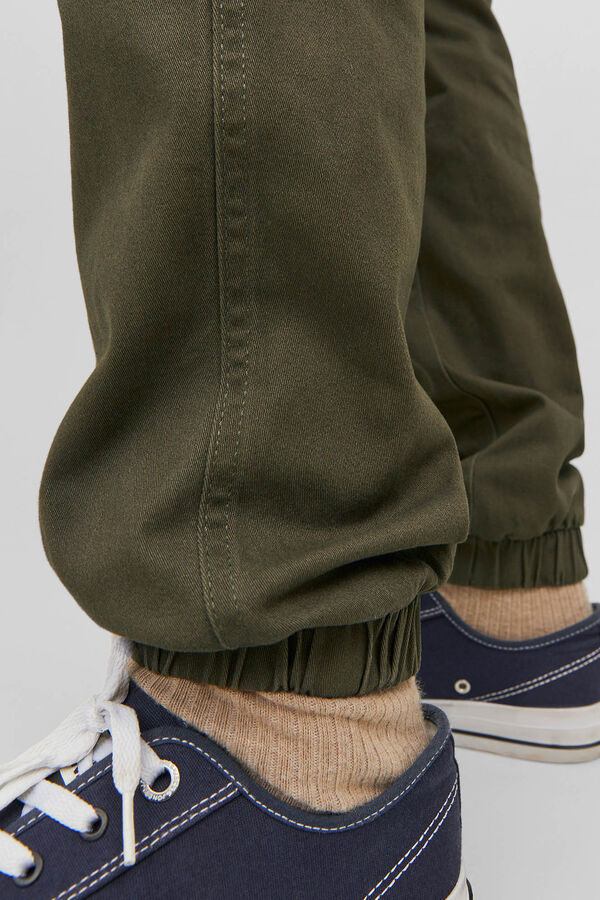 Springfield Slim fit cargo trousers dark green