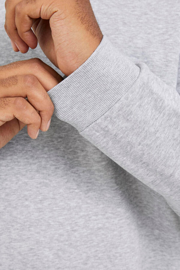 Jack & Jones PLUS Moletom Plus Sweatshirt regular fit cinzento