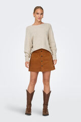 Only Camisola com gola gola cru