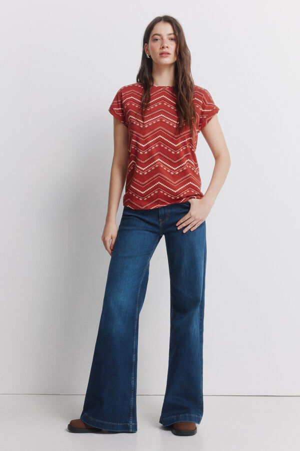 Springfield Cotton short sleeve T-shirt red