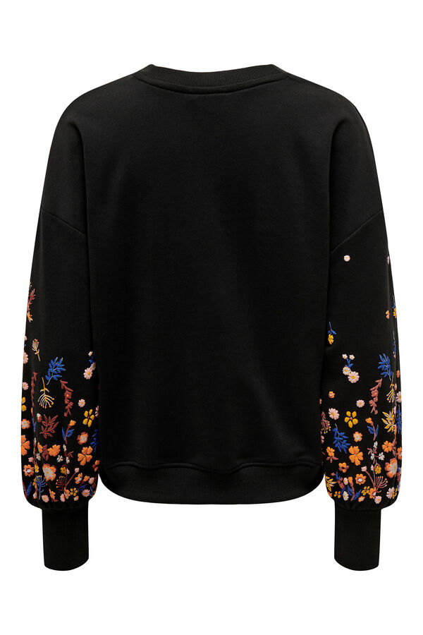 Only Sudadera cuello redondo gris