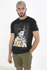 Springfield Short-sleeved Chaplin T-shirt crna