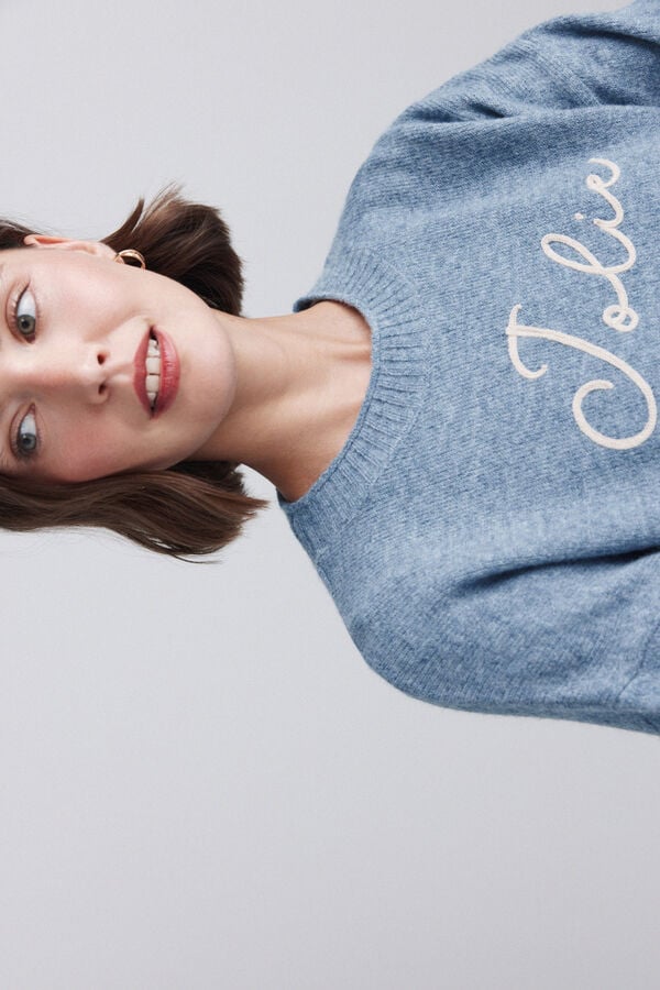 Springfield Text jumper blue