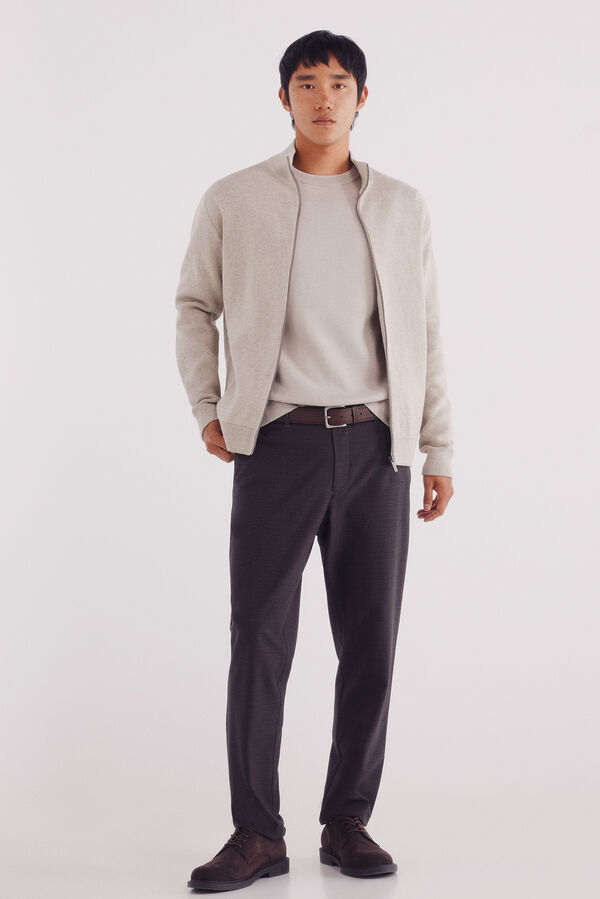 Springfield Milano zip fastening cardigan nude