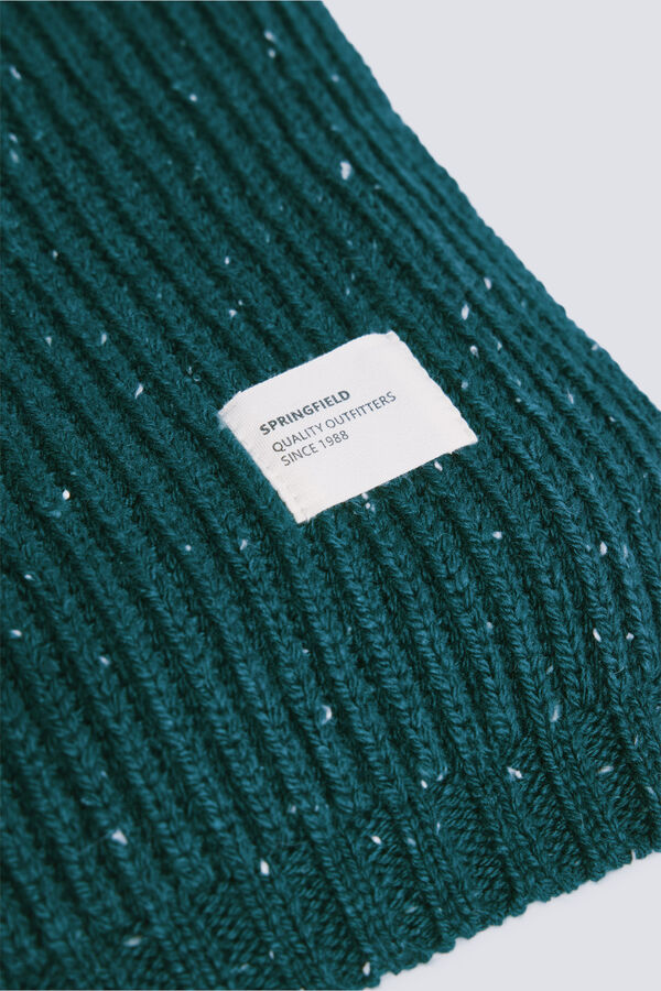 Springfield Bufanda canal&eacute; neps verde