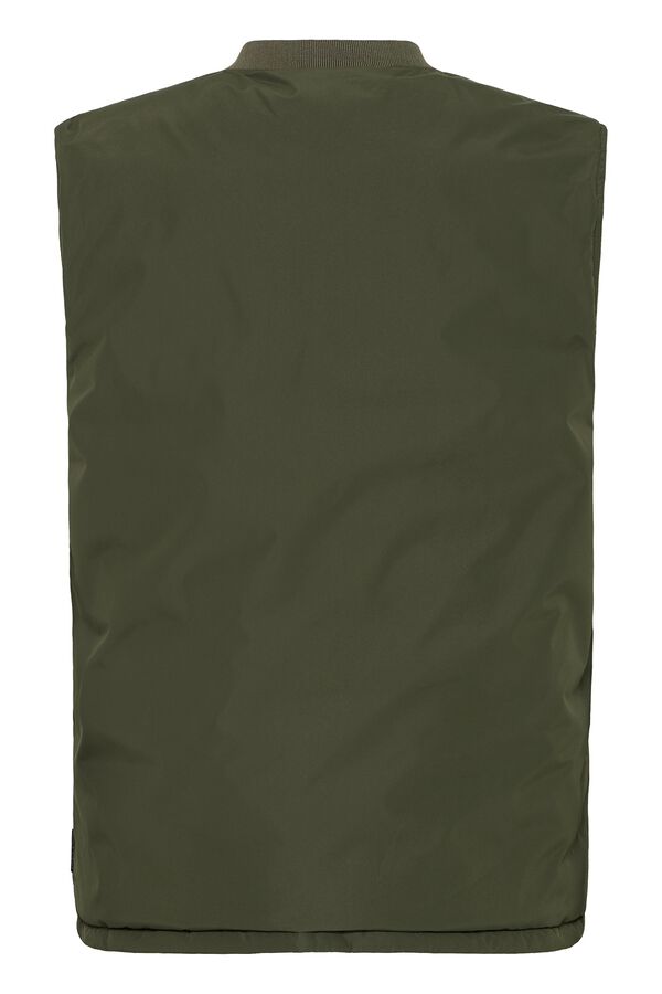 Blend Reversible puffer gilet beige
