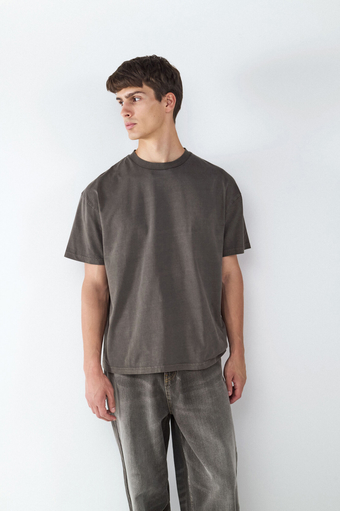 Balmohk Relaxed, washed-effect short sleeve T-shirt