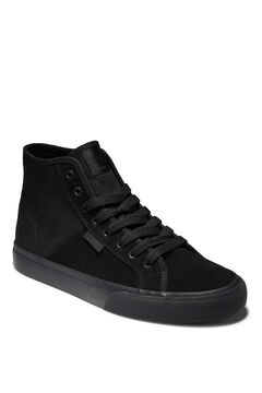 Springfield Manual - Leather High-top Trainers for Men fekete