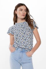 Springfield T-Shirt Motiv-Print azul acero