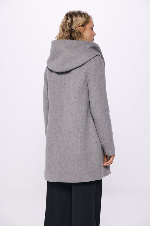 Springfield Hooded hood with buttons gray