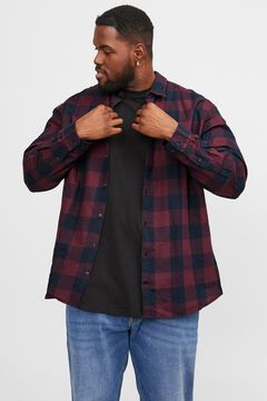 Jack & Jones PLUS Camisa de algod&atilde;o org&acirc;nico manga comprida