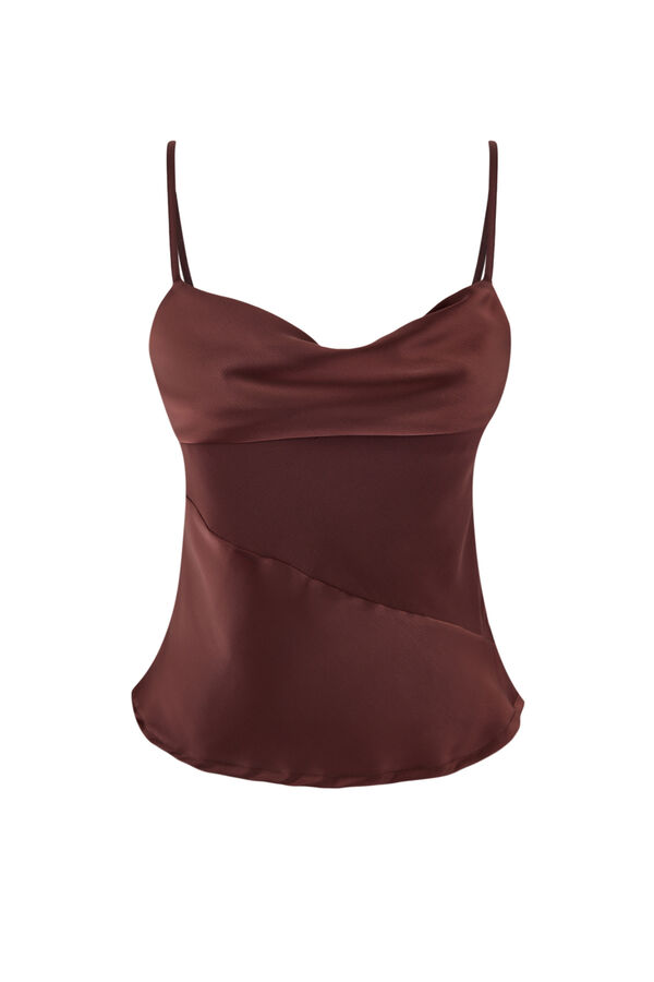 Trendyol Draped strap top nude